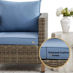 6 Piece Sectional Seating Group with Cushions