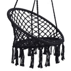 Max 330 Lbs Hanging Cotton Rope Hammock Swing Chair Indoor Outdoor