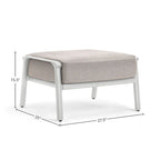 Aspen Cushion Outdoor Resort-Grade Sunbrella Ottoman