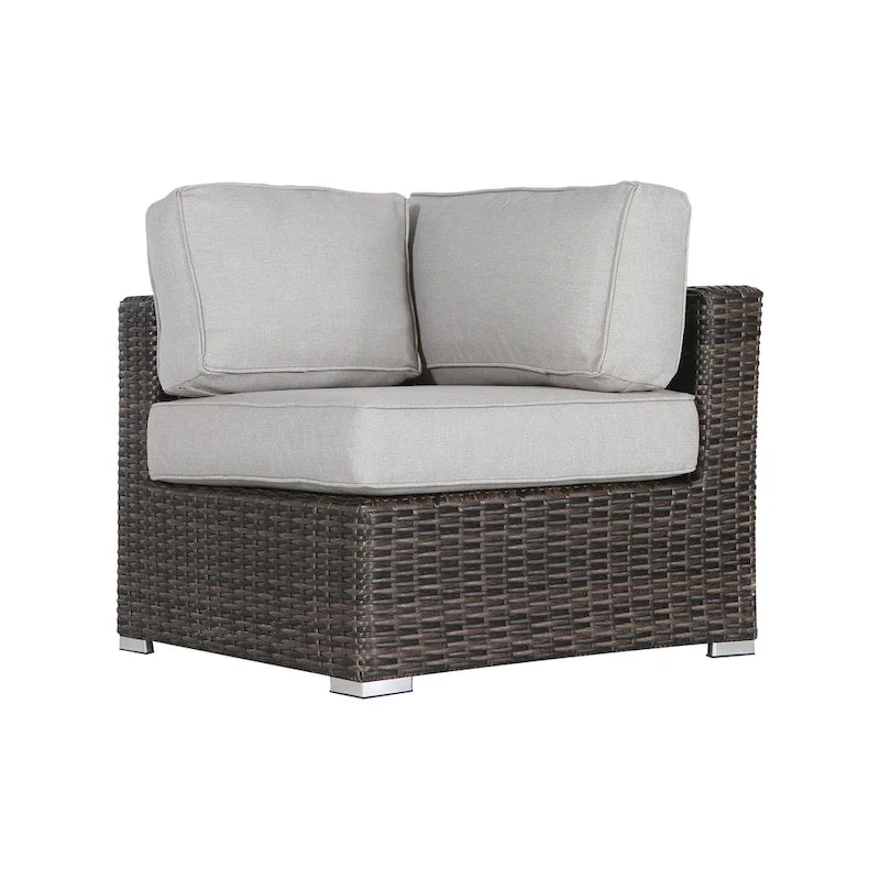 LSI 9 Piece Rattan Sectional Seating Group with Cushions