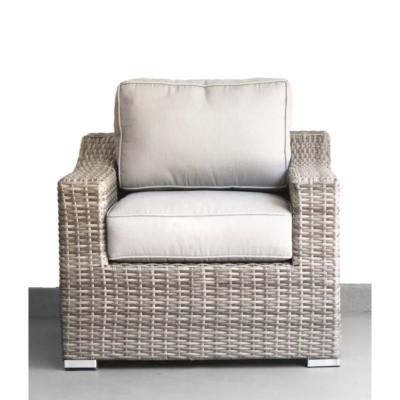 LSI 9 Piece Rattan Sectional Seating Group with Cushions