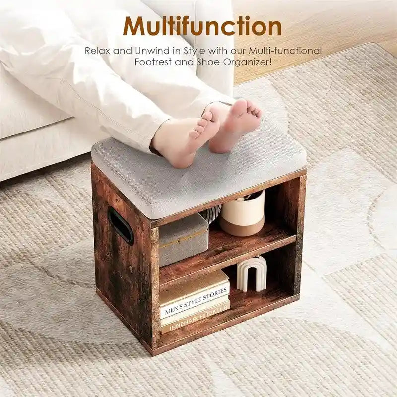 Shoe Bench for Entryway - 15 D x 11 W x 16 H