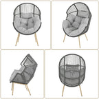 Outdoor Egg Chair with Cushion Oversized Egg Chair