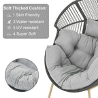 Outdoor Egg Chair with Cushion Oversized Egg Chair