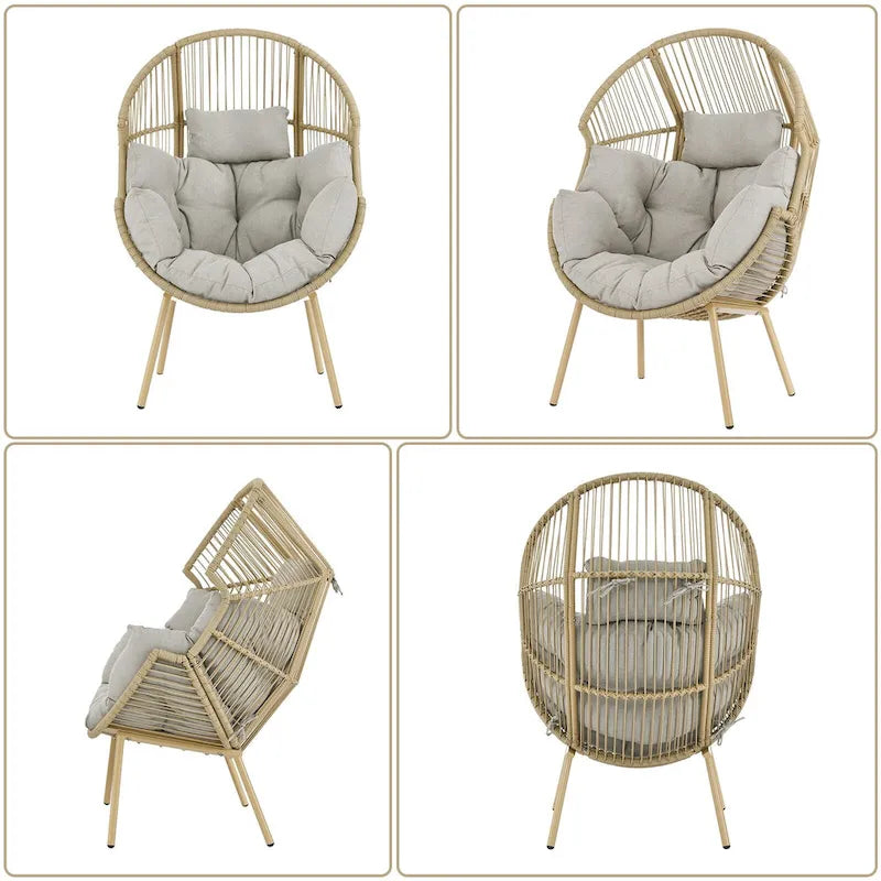 Outdoor Egg Chair with Cushion Oversized Egg Chair