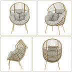 Outdoor Egg Chair with Cushion Oversized Egg Chair