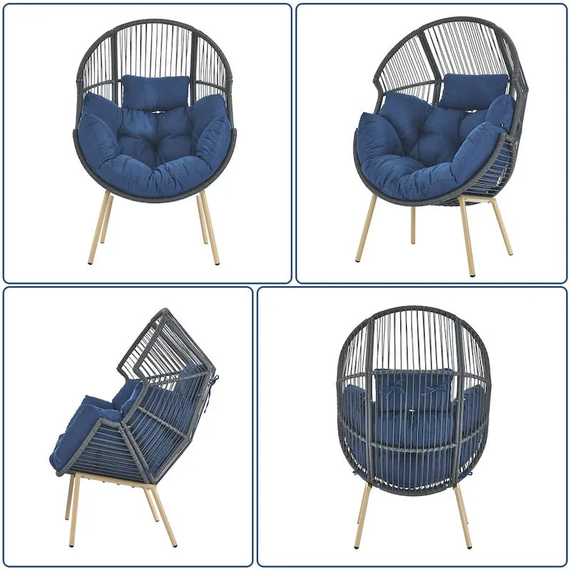 Outdoor Egg Chair with Cushion Oversized Egg Chair