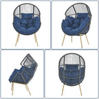 Outdoor Egg Chair with Cushion Oversized Egg Chair