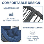 Outdoor Egg Chair with Cushion Oversized Egg Chair