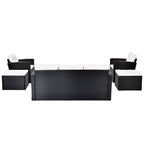 6 piece All-Weather Wicker rattan Patio Outdoor Sectional Set