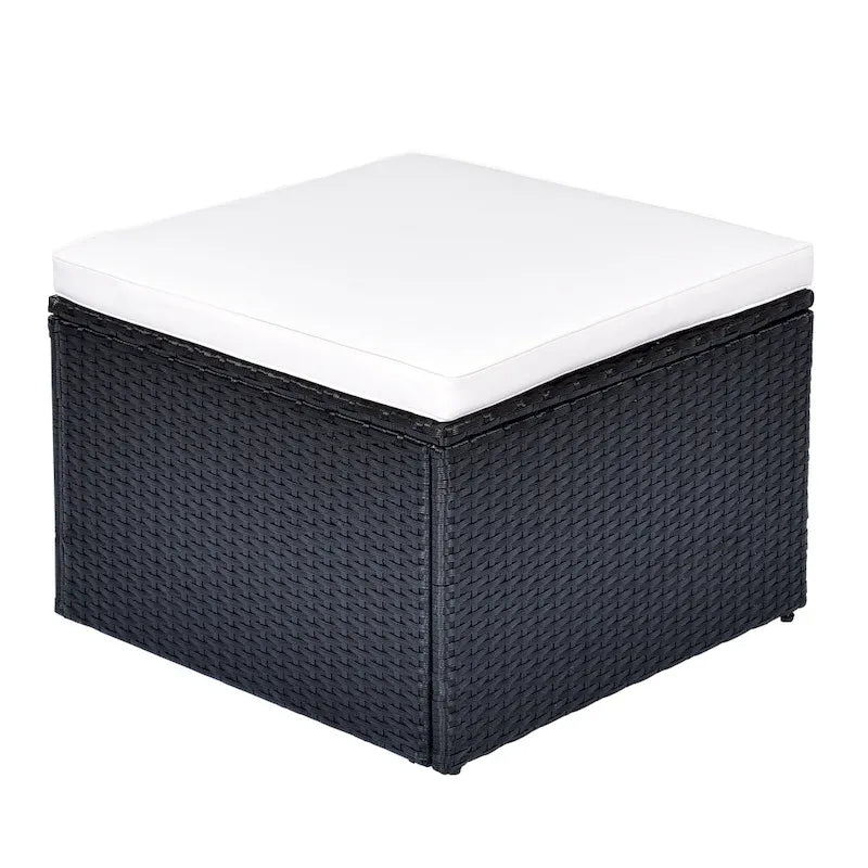 6 piece All-Weather Wicker rattan Patio Outdoor Sectional Set