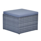 6 piece All-Weather Wicker rattan Patio Outdoor Sectional Set