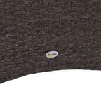 Outsunny 5-piece Wicker Patio Chairs, Ottomans, and Coffee Table Set