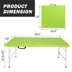 4ft Portable Folding Table