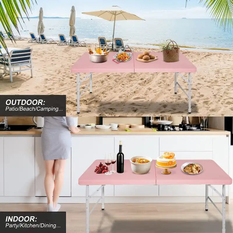 4ft Portable Folding Table