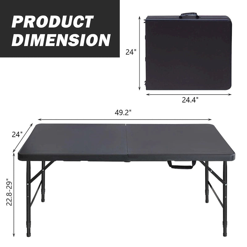 4ft Portable Folding Table
