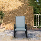 Single Iron Frame Removable Teslin Rocking Chair