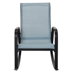 Single Iron Frame Removable Teslin Rocking Chair