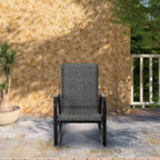 Single Iron Frame Removable Teslin Rocking Chair