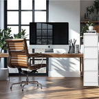 4 Drawer Metal Vertical Filing Cabinet with Lock,A4 Legal/Letter Size
