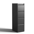 4 Drawer Metal Vertical Filing Cabinet with Lock,A4 Legal/Letter Size