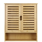 Bathroom Wall Cabinet Storage Organizer with Adjustable Shelf Double Door