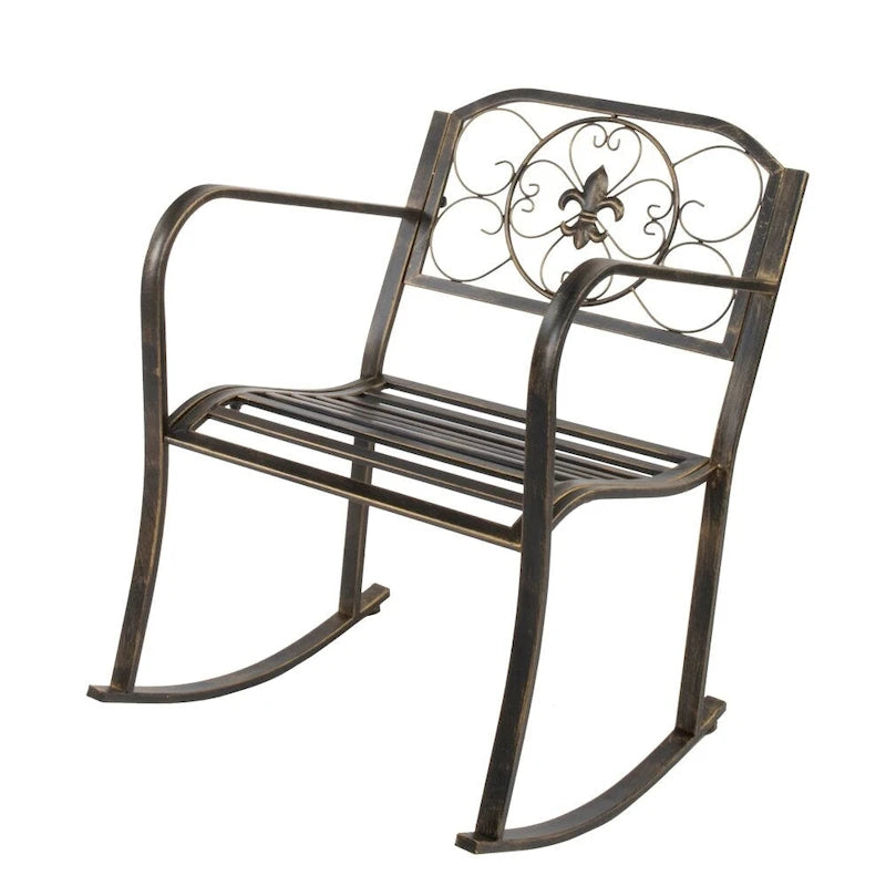 31.5  Flat Tube Single Rocking Chair Bronze Color