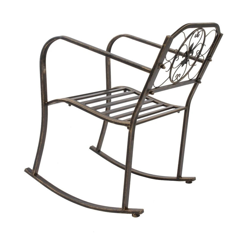 31.5  Flat Tube Single Rocking Chair Bronze Color