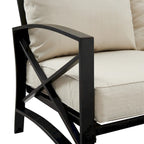 Crosley Kaplan 3Pc Outdoor Sofa Set - 147 W x 68.5 D x 32 H