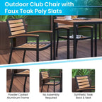 Patio Set wirh 35  Table, 2 Chairs, and Umbrella with Base - 35.25 W x 35.25 D x 29.5 H