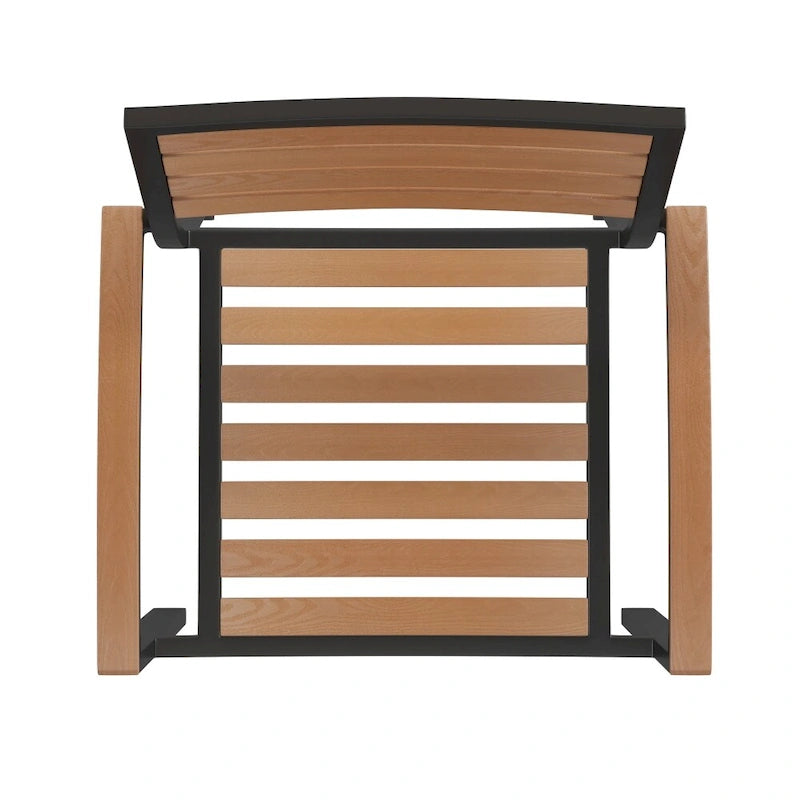 Patio Set wirh 35  Table, 2 Chairs, and Umbrella with Base - 35.25 W x 35.25 D x 29.5 H
