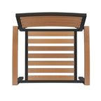 Patio Set wirh 35  Table, 2 Chairs, and Umbrella with Base - 35.25 W x 35.25 D x 29.5 H