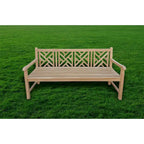 Seven Seas Teak Saint Thomas Outdoor Teak Wood Patio Bench, 6 Foot
