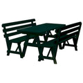 Tavolo da Picnic in Pino da 2,4 m con 2 Panche con Schienale