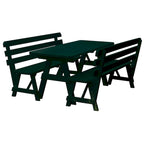 Tavolo da Picnic in Pino da 2,4 m con 2 Panche con Schienale