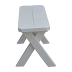 Pine 3' Crossleg Bench