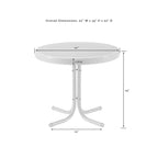 Crosley Retro Metal Side Table In Yellow