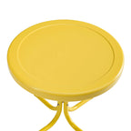 Crosley Retro Metal Side Table In Yellow