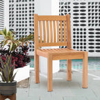 Chic Teak Elzas Teak Wood Indoor/ Outdoor Dining Side Chair