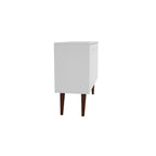 35.43" Mid-Century Modern Buffet Stand with 3 Shelves 3 Doors Storage Cabinet Glossy Finish Sideboard
