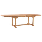 Chic Teak 11 Piece Oval Teak Wood Elzas Table/Chair Set With Cushions