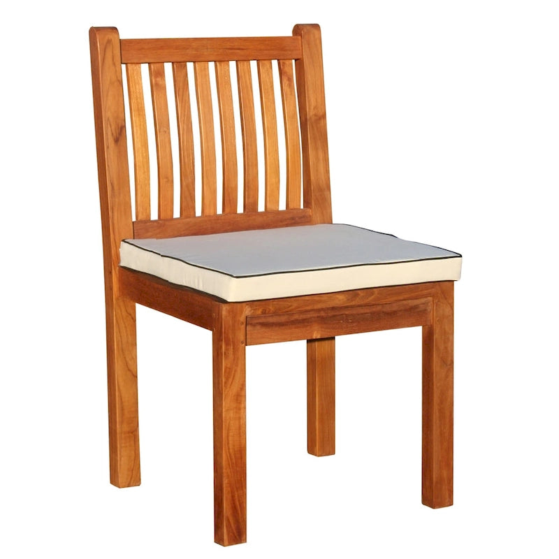 Chic Teak 11 Piece Oval Teak Wood Elzas Table/Chair Set With Cushions