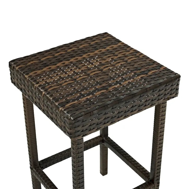 Crosley Palm Harbor Outdoor Wicker Bar Height Stool (Set Of 2)