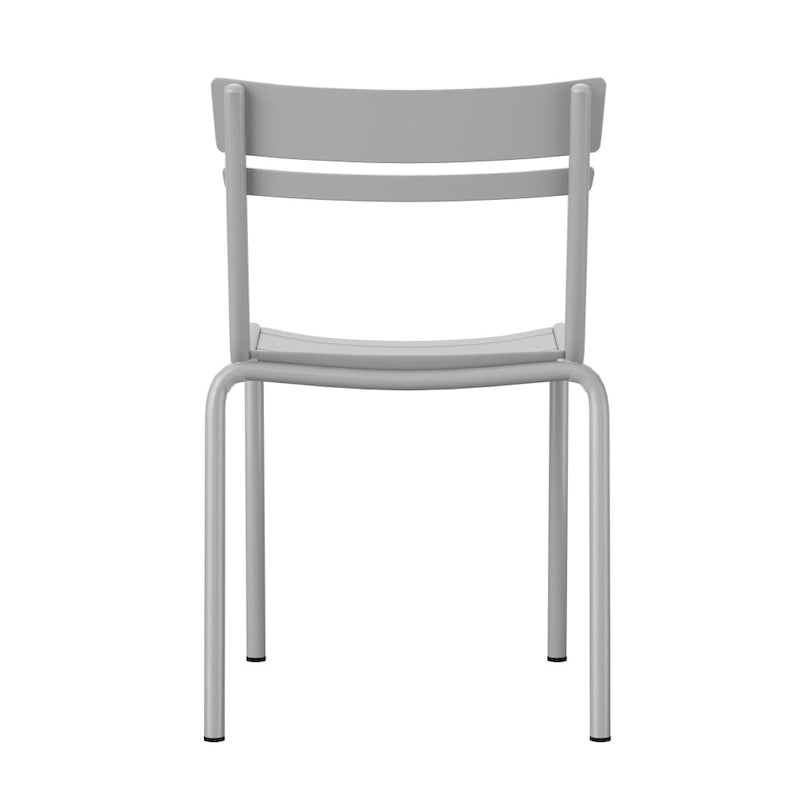Indoor/Outdoor Commercial Grade Modern Metal Slat Barstools (Set of 4)