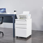 3-Drawer Steel Locking Rolling File Cabinet