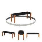 South Shore Agave Wood Bench
