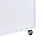 Handela White High Gloss File Cabinet with 3 Drawers