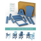 HIPS Plastic Barstool Adirondack Chair