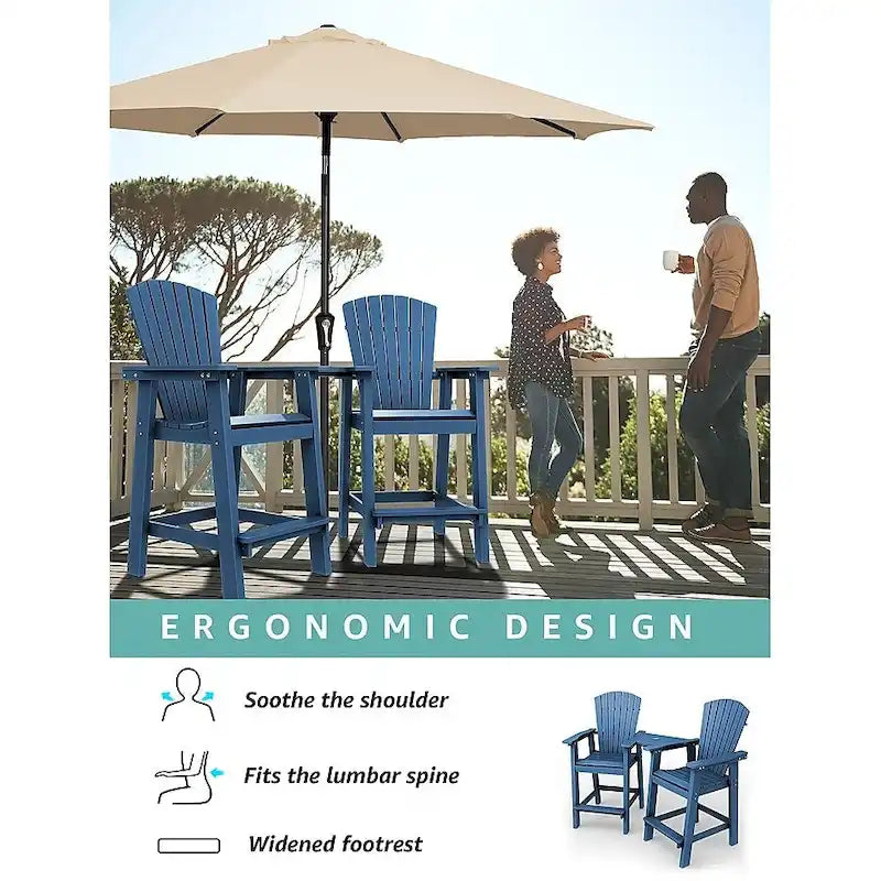 HIPS Plastic Barstool Adirondack Chair