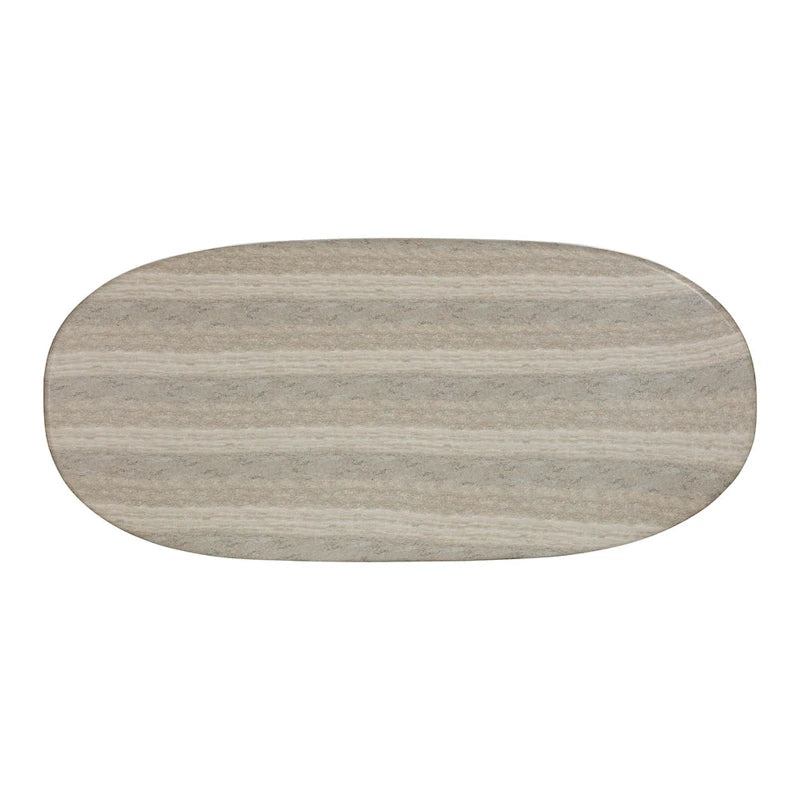Smooch Concrete Indoor / Outdoor Pedestal 87 inch Oval Dining Table